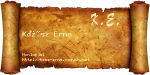 Kész Erna névjegykártya